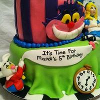 Alice In Wonderland Birthday Cake