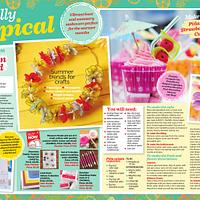 Lets get Tropical- featured in Create and Craft Members mag
