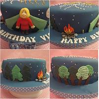 Camping Cake for a fabulous fortieth