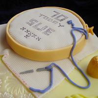 Cross Stitch Cake
