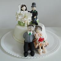 Wedding cakes and cookies for special brides and grooms 