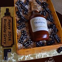 Hennessey and Domino Cake