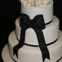Ivory with Black Bow