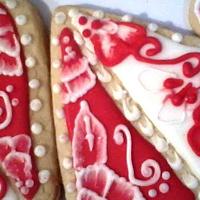 Brush Embroidery Sugar Cookies by Festejatoria