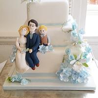 Family wedding cake