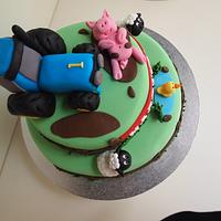 Farm cakes for twins