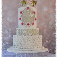 roses and Peony cake