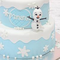 Frozen theme cake 
