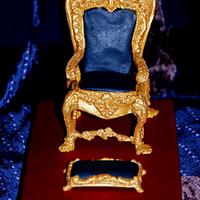 Royal throne cake topper