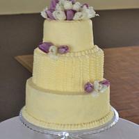 Three Tiered Buttercream Wedding Cake