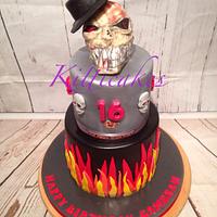 Five Finger Death Punch Skull Cake