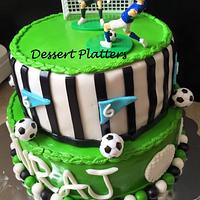 Soccer Themed Cake 