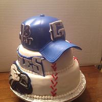 Baseball theme cake