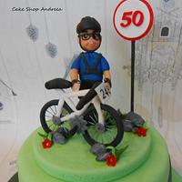 cyclist cake