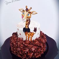 Rose cake Girafe