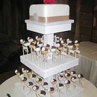 Wedding cake & Cake pops