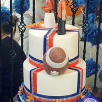 Broncos Wedding Cake