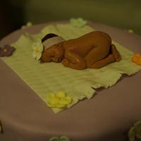 Glam Baby Shower Cake