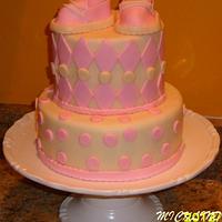 A BABY SHOWER CAKE