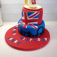 England inspired cake