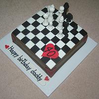 Chess Birthday Cake