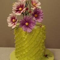 Cosmos flower cake 