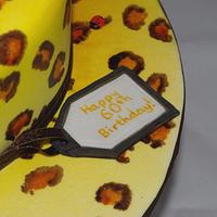 Animal Print and Ballet Shoe Cake