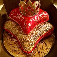 Sequined Pillow Cake