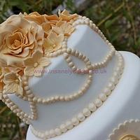 Vintage 3Tier Wedding Cake