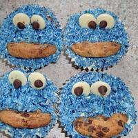 cookiemonster cupcakes