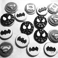 super hero cookies