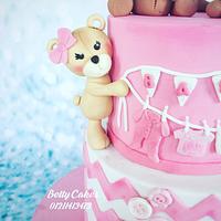 Teddy bear baby shower Cakes 