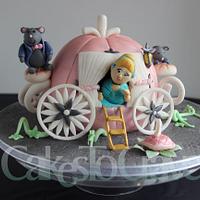 Cinderella Carriage Baby Shower Cake
