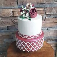 Engagement Wedding Cake - cake by Mora Cakes&More - CakesDecor