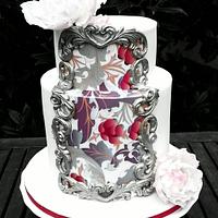  Wedding cake with flowers