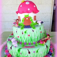 Fairy garden cake