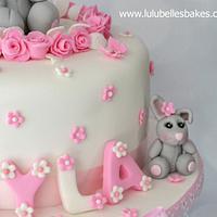 Bunny Baby shower cake