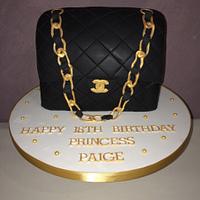 Chanel bag cake 
