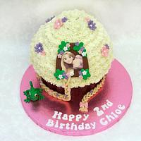 Tangled Themed Giant Cupcake