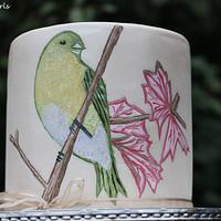 Hand painted bird