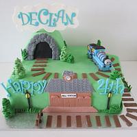 Train themed cake