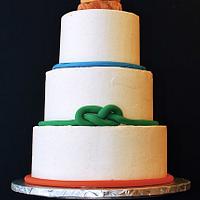 Rock Climbing Wedding Cake