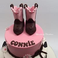 Cowgirl themed cake