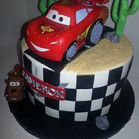 1st Birthday Cars Birthday Cake