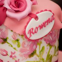Painted Rose Cake