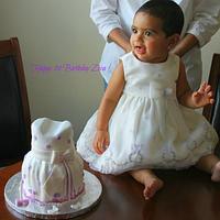 1st Birthday Dress Cake