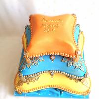 Pillow cake for henna ceremony