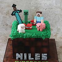 Mine Craft Cake Mine Craft Cake