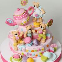 Teddy Bears and Candy cake