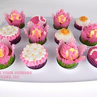 Pink, Pearl & Gold "Party Favor" Cupcakes